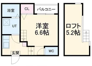 HUMMING LIFE栄生【2階】の間取り