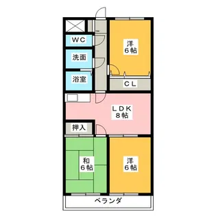 マロンシャンテ【3階】の間取り