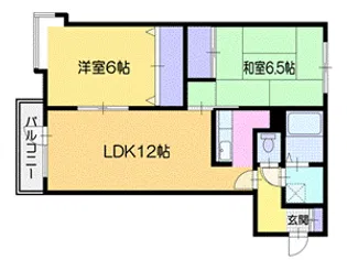 ベルヴィコート最上【3階】の間取り