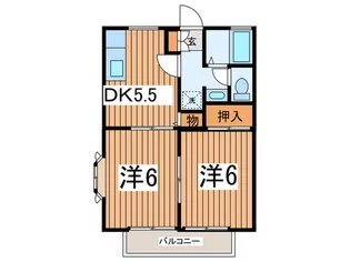 シャトル・N【2階】の間取り