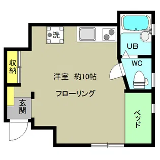 ハウスサガ【1階】の間取り