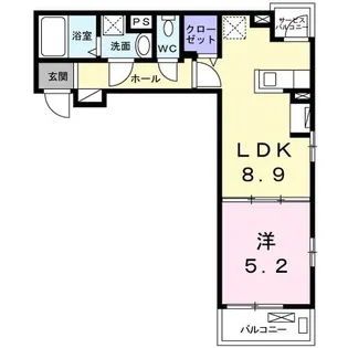 ルラック A【2階】の間取り