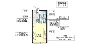 レオパレスサークル【1階】の間取り