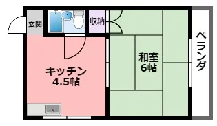 ランドビル【3階】の間取り