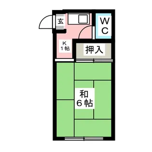 片岡荘【2階】の間取り