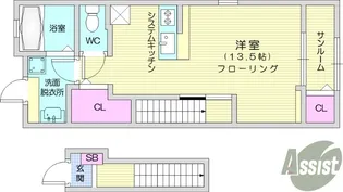 フロイデ【2階】の間取り