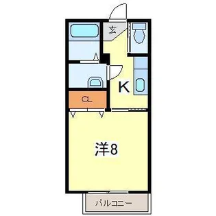 ユーハイム南矢幅【1階】の間取り