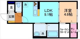 シュペリール【3階】の間取り