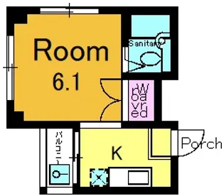 メロディハイム【4階】の間取り