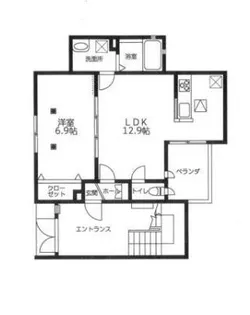 東京都目黒区東山1【アパート】の間取り