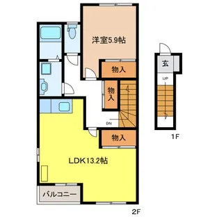 ロワール【2階】の間取り