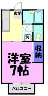 プリンストンハウス B【2階】の間取り