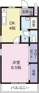 GRACY山城西【2階】の間取り