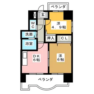 カーサ八熊通【8階】の間取り
