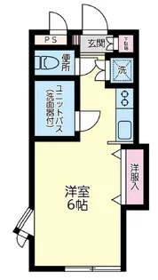 グランドールクサナギB【1階】の間取り