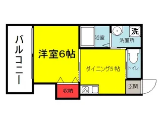 ロイヤルガーデン堺【2階】の間取り