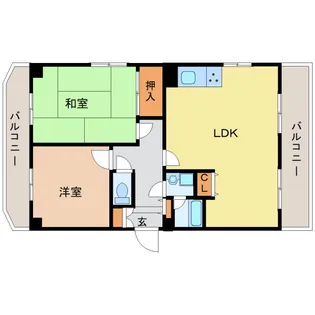 リバーサイド京命【3階】の間取り