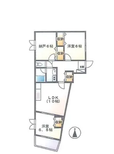 コルティーレ【2階】の間取り