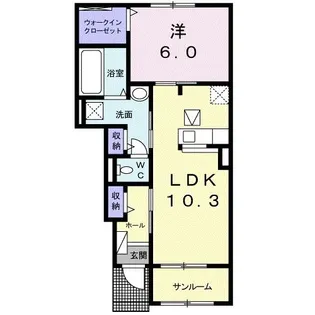 グランディール I【1階】の間取り