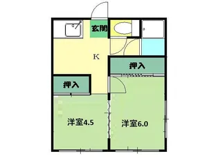 アルカディアガーデンコート【1階】の間取り
