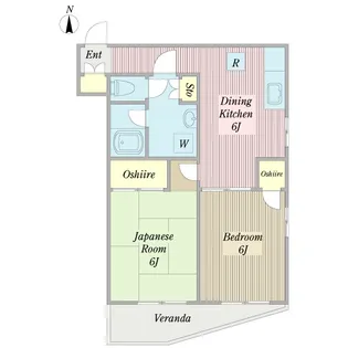 メゾンドクリザンシーム【2階】の間取り
