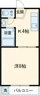 コーポ田中A【1階】の間取り