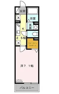 東京都杉並区下井草3【アパート】の間取り