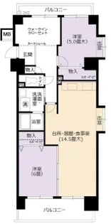 愛知県名古屋市北区大野町1【マンション】の間取り
