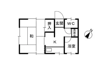 コーポ三田【1階】の間取り