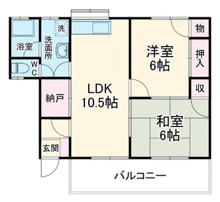 チェリーハイツ【1階】の間取り