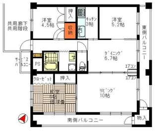 東京都板橋区本町【マンション】の間取り