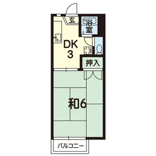 フジサワコーポ【1階】の間取り