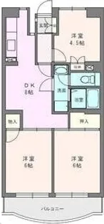 神奈川県秦野市平沢【マンション】の間取り