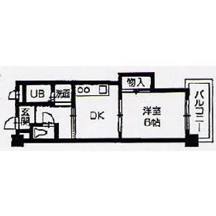 長栄マンション【4階】の間取り