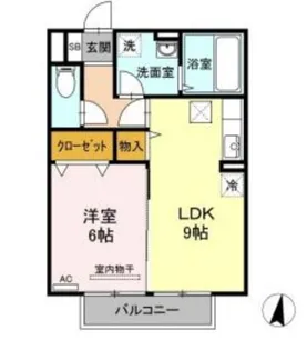 グランドソレイユ B【1階】の間取り