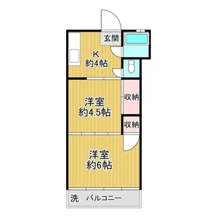 カーサ吉田【1階】の間取り
