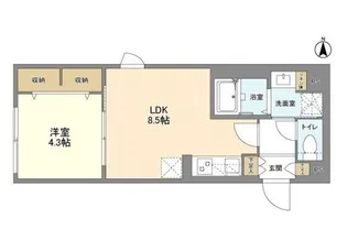 東京都世田谷区北沢5【マンション】の間取り