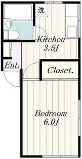 友愛ハイム【1階】の間取り