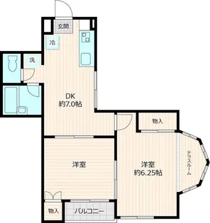 メゾンソレイユ【1階】の間取り