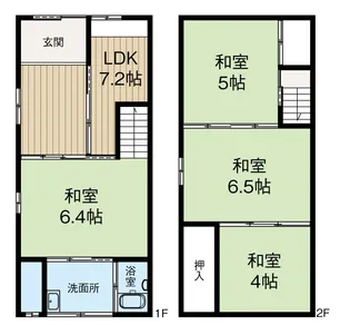 大阪府池田市城山町【一戸建】の間取り