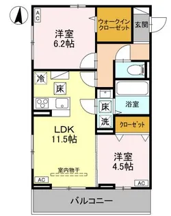 埼玉県さいたま市中央区大戸1【アパート】の間取り