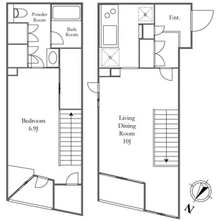 KDXレジデンス三宿【2階】の間取り
