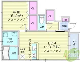 サンセットヴィラ【1階】の間取り