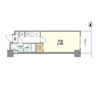 1Kの間取り画像