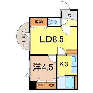 ダイメックス旭川4条ビル【5階】の間取り