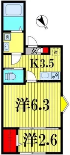 KEIAI RESIDENCE 新松戸I【3階】の間取り