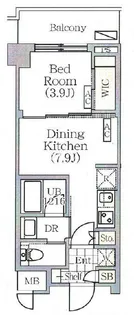 フロントプレイス飯田橋レジデンス【6階】の間取り