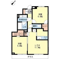 アリア・ソワン篠崎【1階】の間取り
