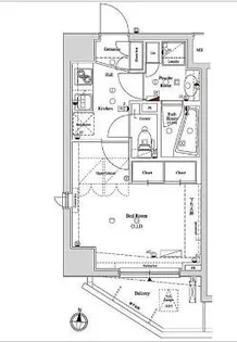 AXAS千鳥町アジールコートSta.【3階】の間取り