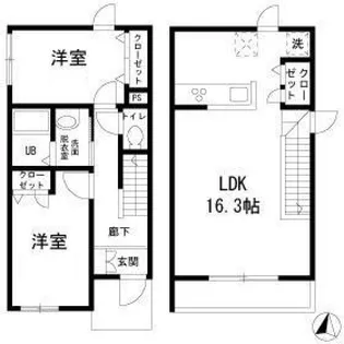 フォレストメゾン大岡山【2階】の間取り